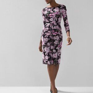 White House Black Market Long-Sleeve Reversible Mesh Sheath Dress XS brand new